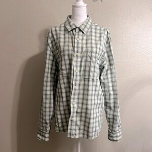REI Co-Op Plaid Long Sleeve Button Up Vented Hiking Shirt M